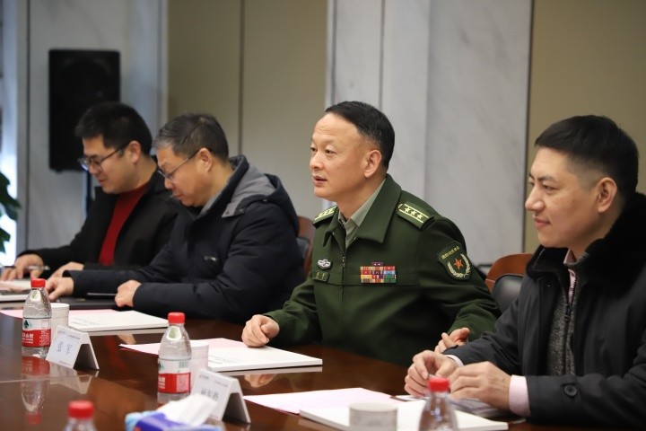 上城區區委常委、人武部部長張軍一行調研走訪中天裝飾集團