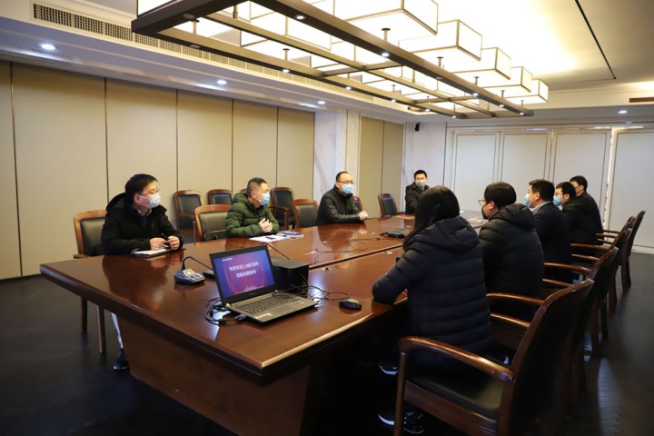 杭州市上城區副區長孟曉斌一行來中天精誠裝飾 調研復工、防疫情況